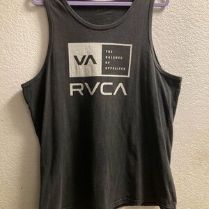RVCA Black Graphic Tank Top